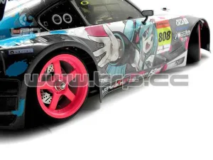 drift tire rim for 1 10 scale cars offset 3 camber 0 - Image 1