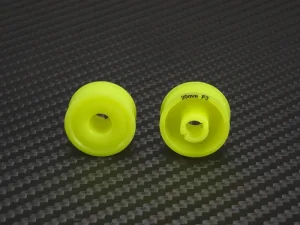 PN Racing 8.5 x 20mm F3 MiniZ 2wd CNC Yellow Flanged Wheels - Image 2