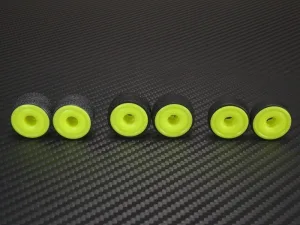 PN Racing 8.5 x 20mm F3 MiniZ 2wd CNC Yellow Flanged Wheels - Image 3