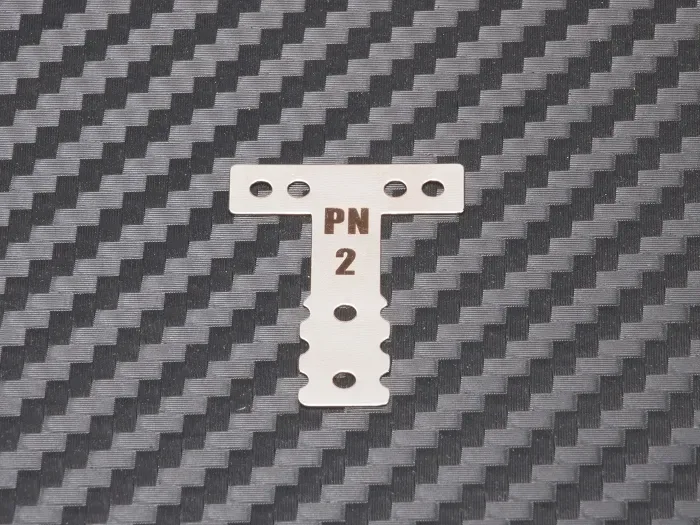 PN Racing T-plate MM hardness #2 in steel for MR03/MR04