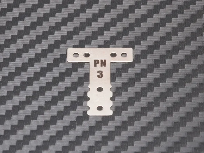PN Racing T-plate MM hardness #3 in steel for MR03/MR04