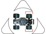 MiniZ Monster Rear Axle