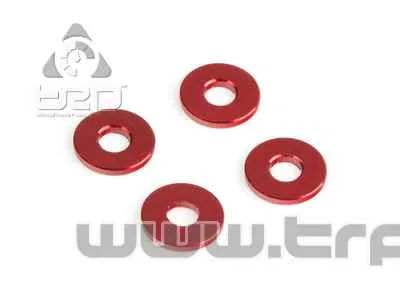 Team Durango ALUMINIUM SPACER 8x3x1.00mm (4pcs)(RED)