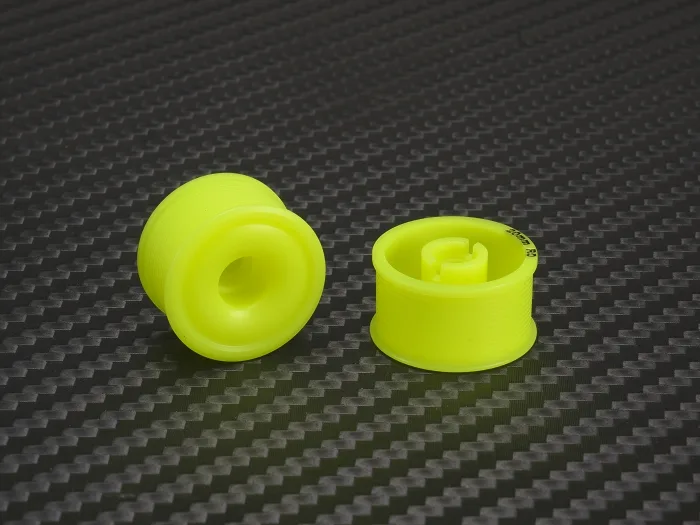 PN Racing 11 x 20mm R0 MiniZ 2wd CNC Yellow Flanged Wheels