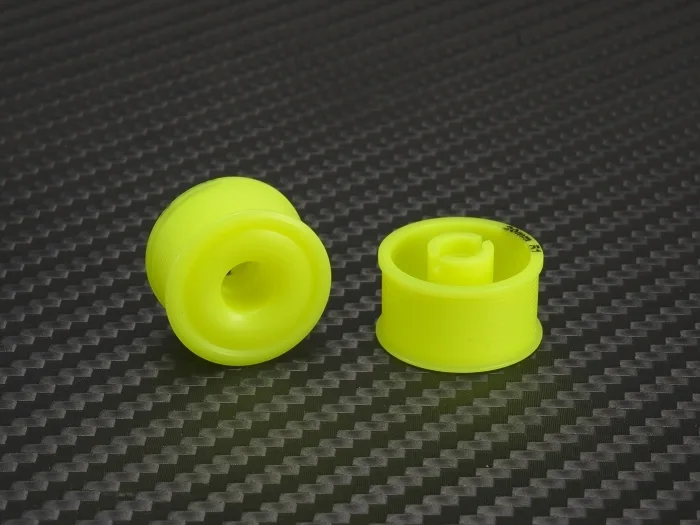 PN Racing 11 x 20mm R2 MiniZ 2wd CNC Yellow Flanged Wheels