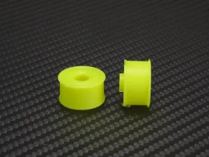 PN Racing 11 x 20mm R2 MiniZ 2wd CNC Yellow Flanged Wheels - Image 1