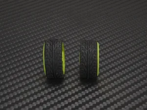PN Racing 11 x 20mm R2 MiniZ 2wd CNC Yellow Flanged Wheels - Image 4