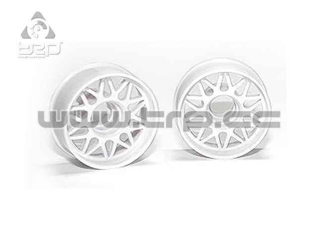 MiniZ MR03 / MR02 Front Offset +2 Wheels (White)